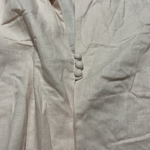 Vtg Samantha Rose Floral Linen Jacket Chiffon Ruffle Plus Size 18 Cottage Core - Picture 4 of 6